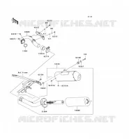 EXHAUST voor Kawasaki KX250F 2011