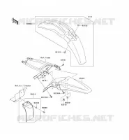 FENDER voor Kawasaki KX250F 2011