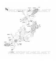 FOOTREST voor Kawasaki KX250F 2011