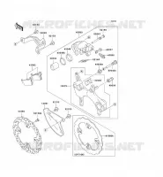 REAR BRAKE voor Kawasaki KX250F 2011