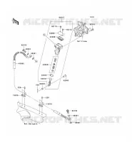 REAR MASTER CYLINDER voor Kawasaki KX250F 2011