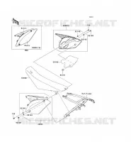 SIDE COWLING voor Kawasaki KX250F 2011
