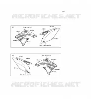 STICKER voor Kawasaki KX250F 2011