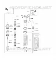 SUSPENSION   SHOCK ABSORBER voor Kawasaki KX250F 2011
