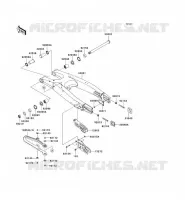 SWINGARM voor Kawasaki KX250F 2011