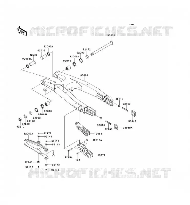 SWINGARM Kawasaki TOUT-TERRAIN 250 2013 KX250F  KX250ZDF