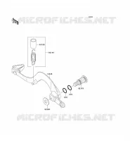 BRAKE PEDAL voor Kawasaki KX450F 2008