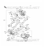 CRANKCASE(S) voor Kawasaki KX450F 2008