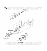 CRANKSHAFT voor Kawasaki KX450F 2008