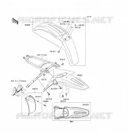 FENDER voor Kawasaki KX450F 2008