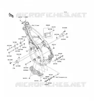 FRAME PARTS (COUVERTURE) voor Kawasaki KX450F 2008
