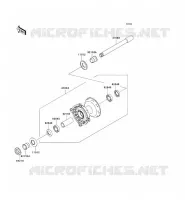 FRONT HUB voor Kawasaki KX450F 2008