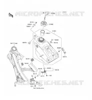 FUEL TANK voor Kawasaki KX450F 2008