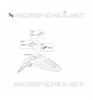 LABELS voor Kawasaki KX450F 2008