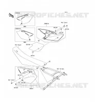 SIDE COWLING voor Kawasaki KX450F 2008
