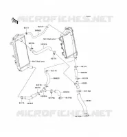 WATER PIPE voor Kawasaki KX450F 2008