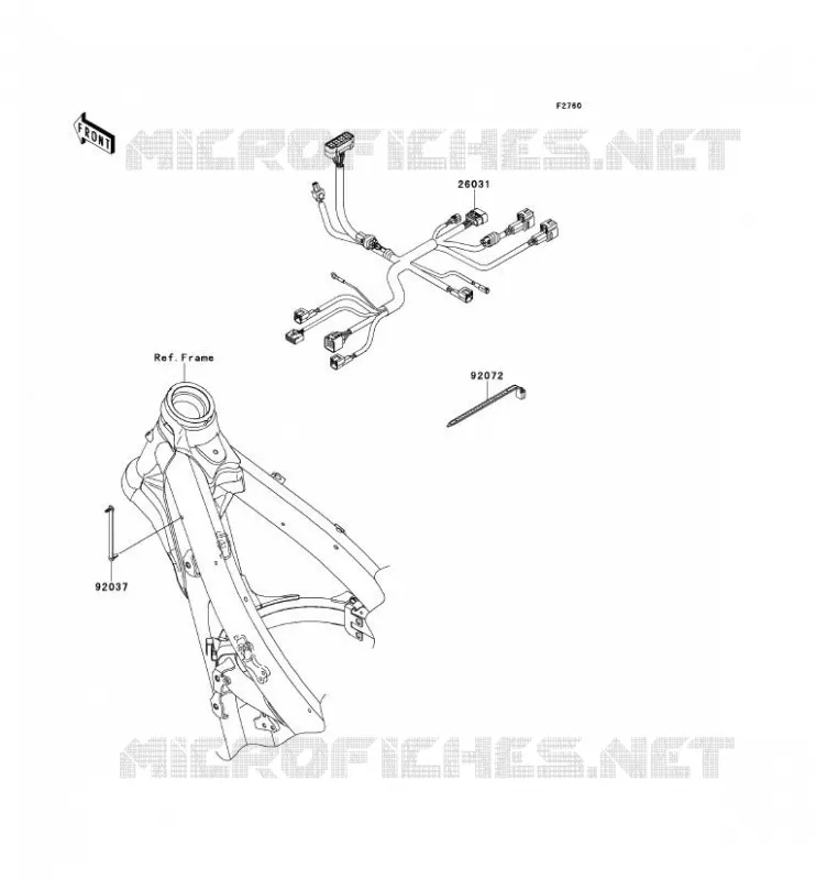 CHASSIS ELECTRICAL EQUIPMENT Kawasaki TOUT-TERRAIN 450 2009 KX450F  KX450E9F