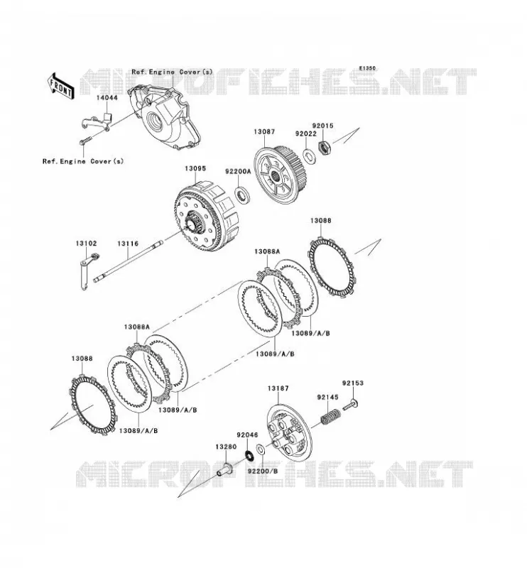 CLUTCH Kawasaki TOUT-TERRAIN 450 2009 KX450F  KX450E9F