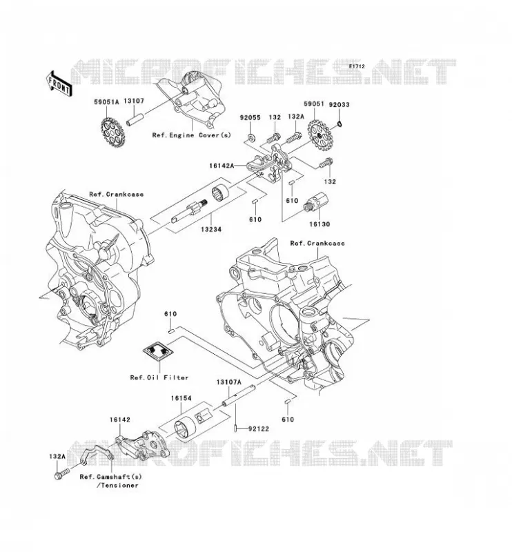 OIL PUMP Kawasaki TOUT-TERRAIN 450 2009 KX450F  KX450E9F