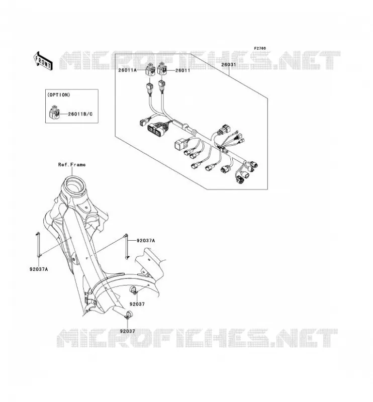 CHASSIS ELECTRICAL EQUIPMENT Kawasaki TOUT-TERRAIN 450 2012 KX450F  KX450FCF