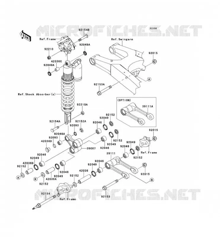 SUSPENSION Kawasaki TOUT-TERRAIN 450 2012 KX450F  KX450FCF