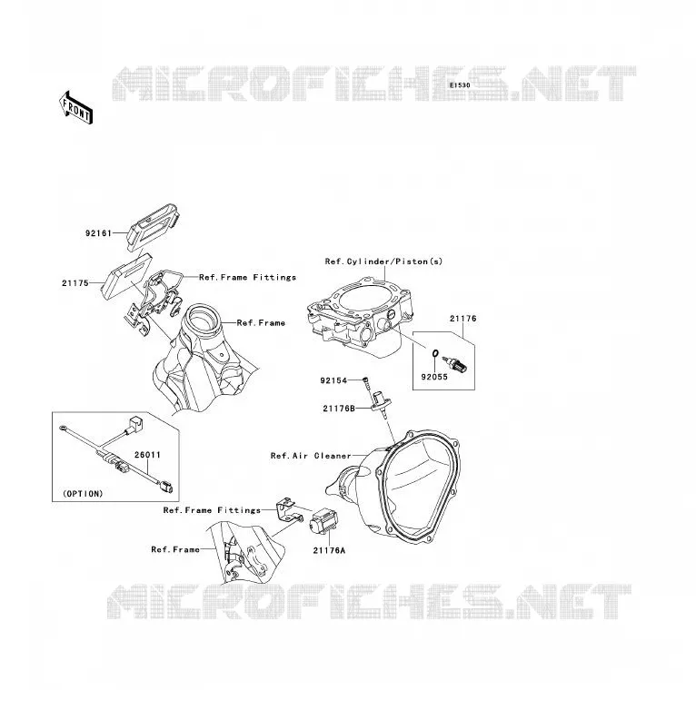FUEL INJECTION Kawasaki TOUT-TERRAIN 450 2012 KX450F  KX450FCF