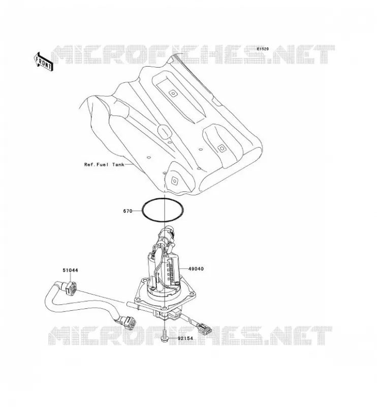 FUEL PUMP Kawasaki TOUT-TERRAIN 450 2013 KX450F  KX450FDF