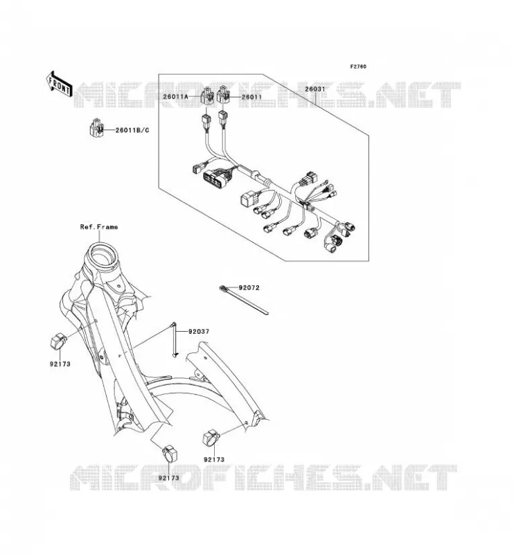 CHASSIS ELECTRICAL EQUIPMENT Kawasaki TOUT-TERRAIN 450 2013 KX450F  KX450FDF