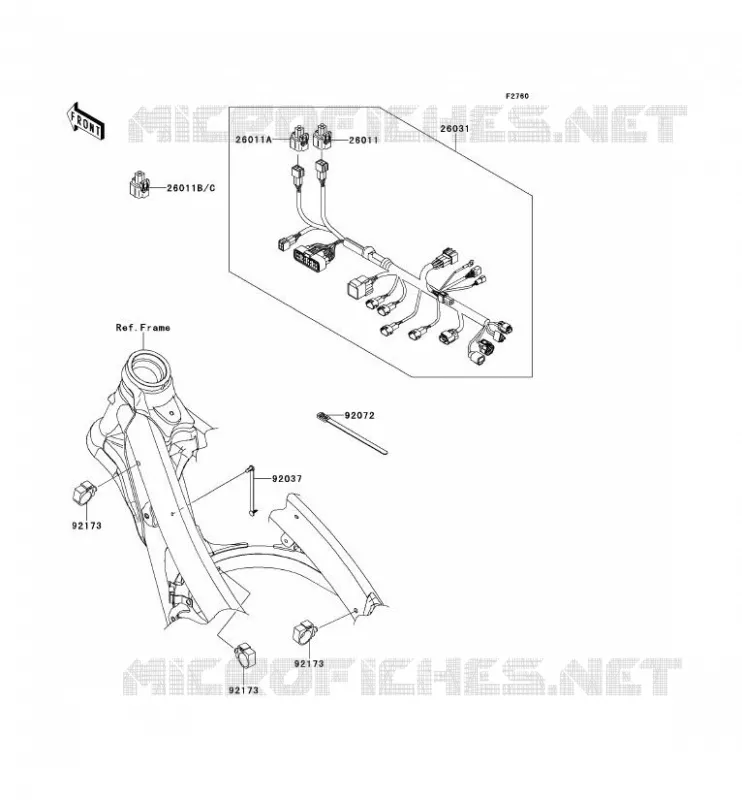 CHASSIS ELECTRICAL EQUIPMENT Kawasaki TOUT-TERRAIN 450 2014 KX450F  KX450FEF