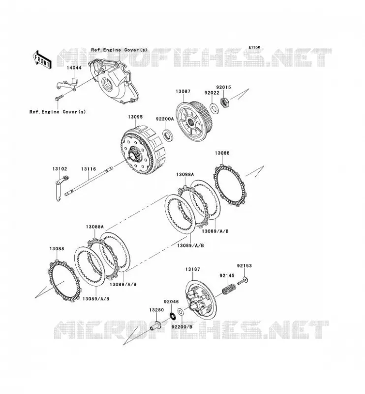 CLUTCH Kawasaki TOUT-TERRAIN 450 2014 KX450F  KX450FEF
