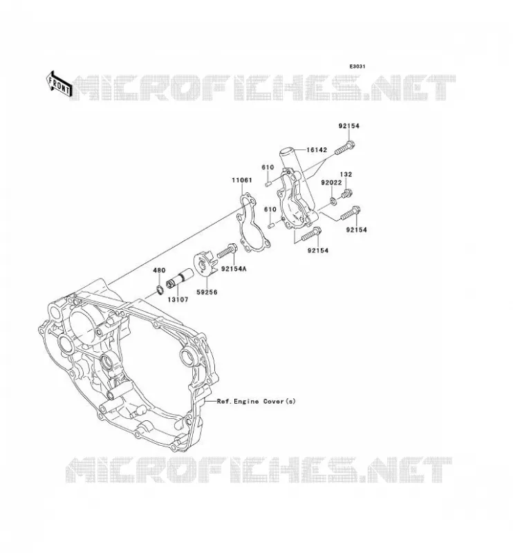 WATER PUMP Kawasaki TOUT-TERRAIN 450 2014 KX450F  KX450FEF