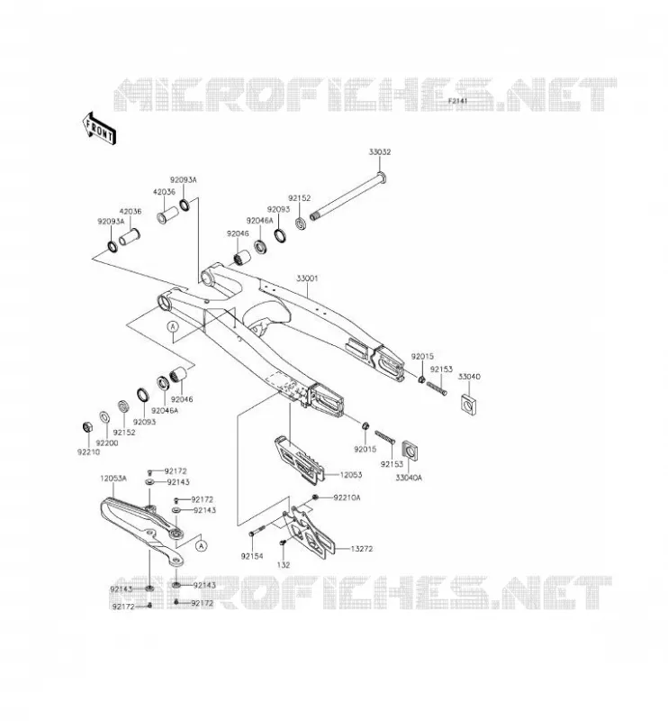 SWINGARM Kawasaki TOUT-TERRAIN 450 2015 KX450F  KX450FFF