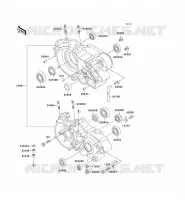 CRANKCASE(S) voor Kawasaki KX500 1989