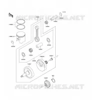 CRANKSHAFT   PISTON voor Kawasaki KX500 1989