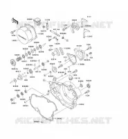 ENGINE COVERS voor Kawasaki KX500 1989