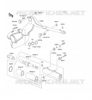 EXHAUST voor Kawasaki KX500 1989