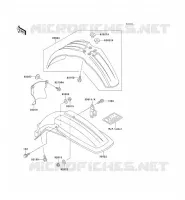 FENDER voor Kawasaki KX500 1989