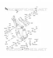 FRAME PARTS voor Kawasaki KX500 1989