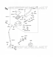 FRONT MASTER CYLINDER voor Kawasaki KX500 1989