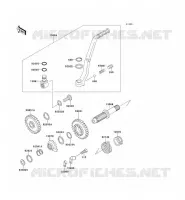 KICK STARTER voor Kawasaki KX500 1989