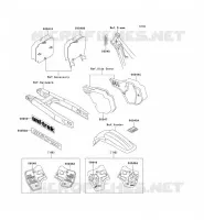 LABELS voor Kawasaki KX500 1989