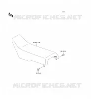 SEAT voor Kawasaki KX500 1989