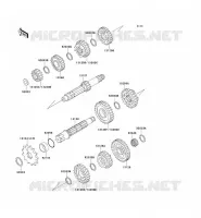 TRANSMISSION voor Kawasaki KX500 1989
