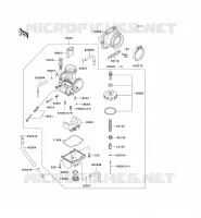 CARBURETOR voor Kawasaki KX500 1998