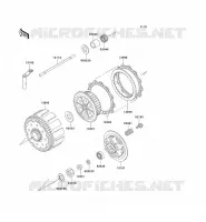 CLUTCH voor Kawasaki KX500 1998