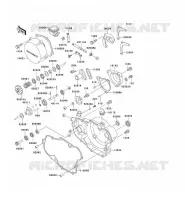 ENGINE COVERS voor Kawasaki KX500 1998