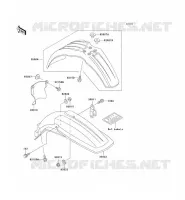 FENDER voor Kawasaki KX500 1998