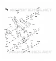 FRAME PARTS (COUVERTURE) voor Kawasaki KX500 1998