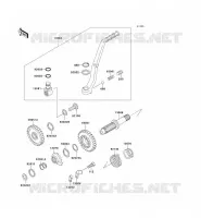KICK STARTER voor Kawasaki KX500 1998