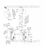 RADIATOR voor Kawasaki KX500 1998